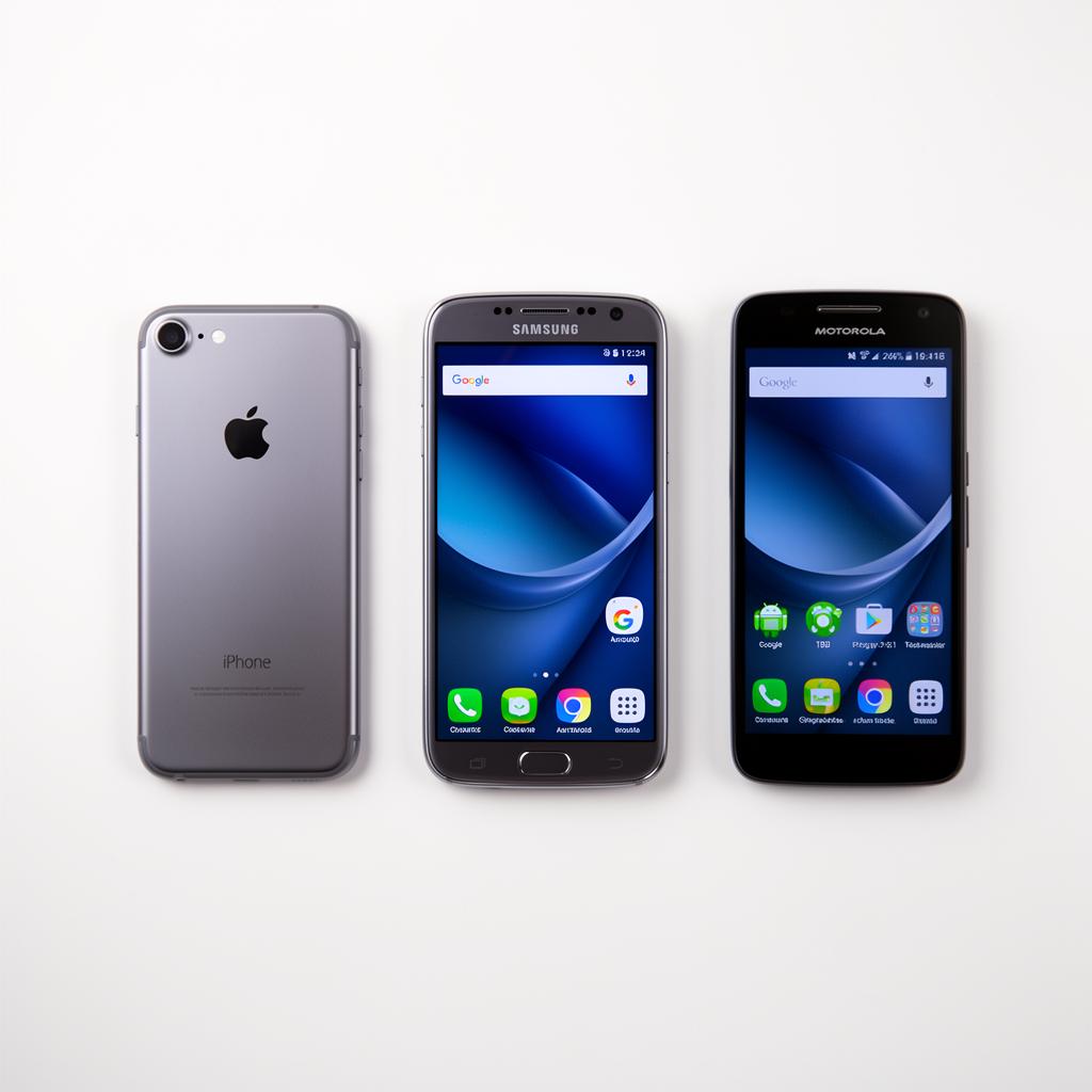 iPhone, Samsung, and Motorola smartphones available through free government phone programs