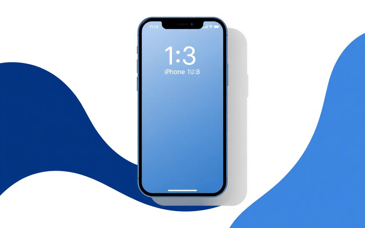 Editorial illustration of an iPhone 13 smartphone for Lifeline availability guide